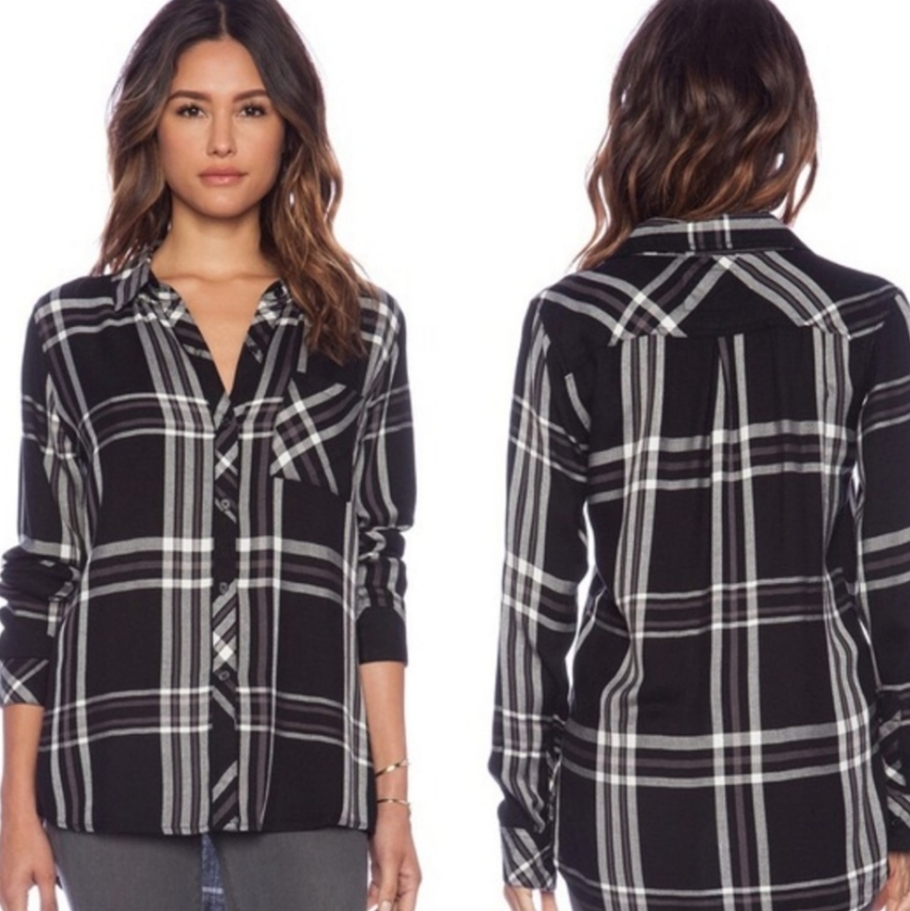 《 Rails 》 Hunter Black Plaid Button Down